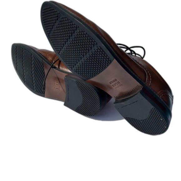 Nunn Bush - Men\'s Centro Flex Plain Toe Leather Oxford Cognac - Size 12 D main image 7